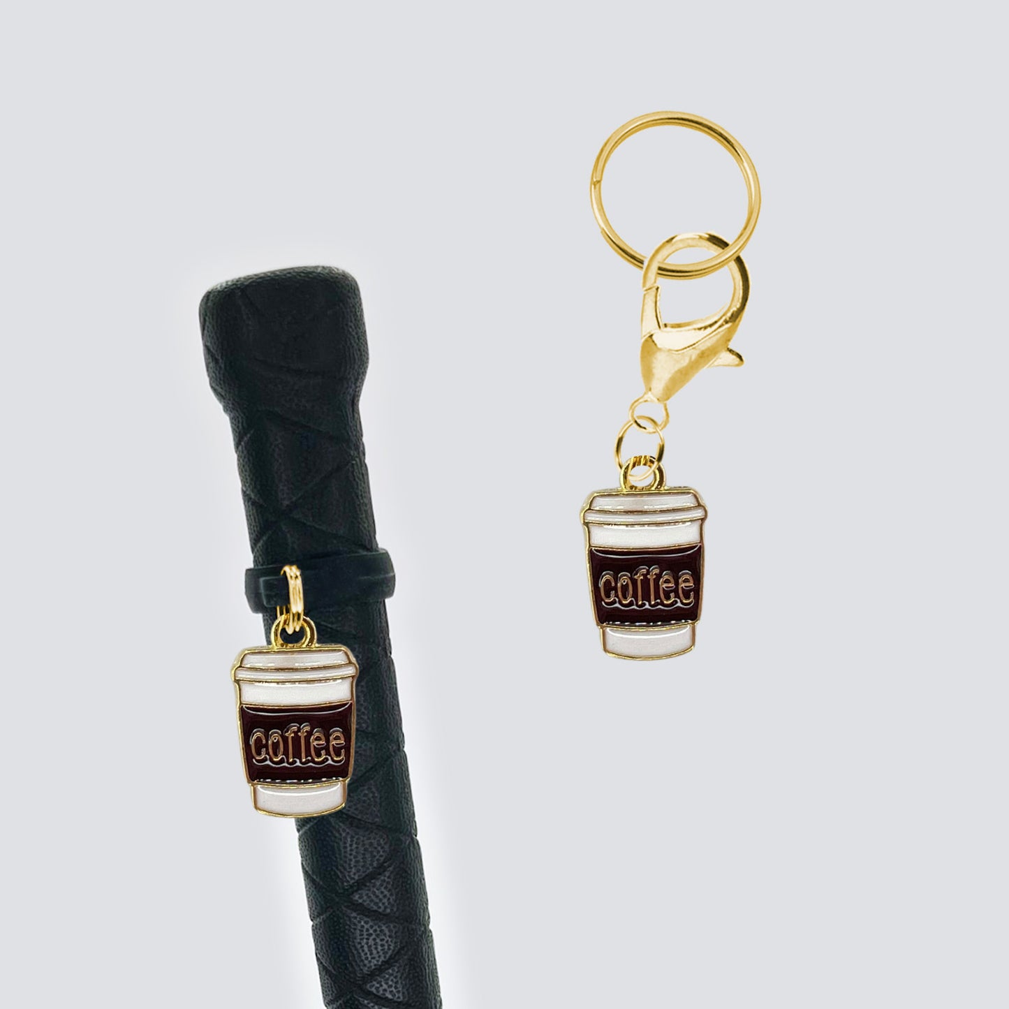 Coffee Cup Crop & Bridle Equestrian Charms