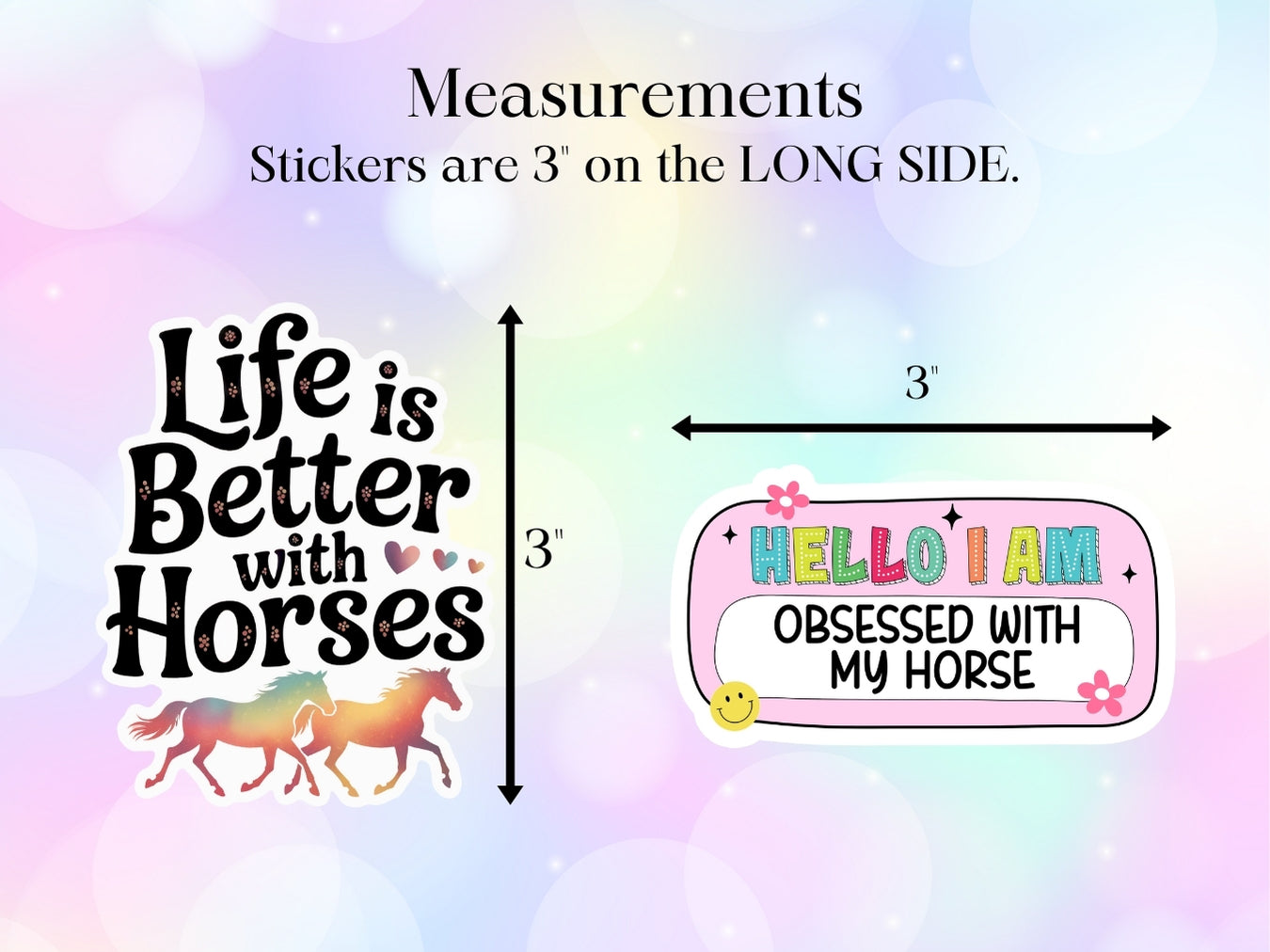 Equestrian Horse Sticker - Relatively Stable Pink