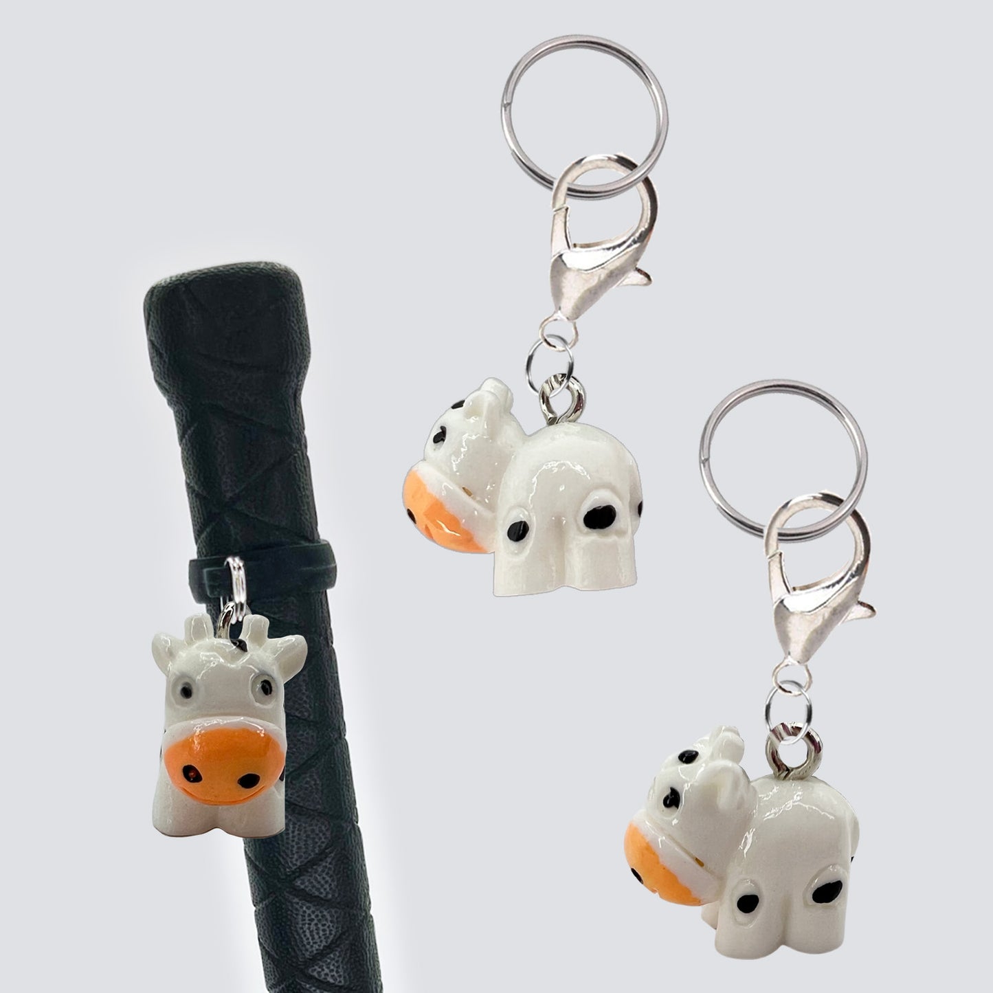 Cow Crop & Bridle Equestrian Charms