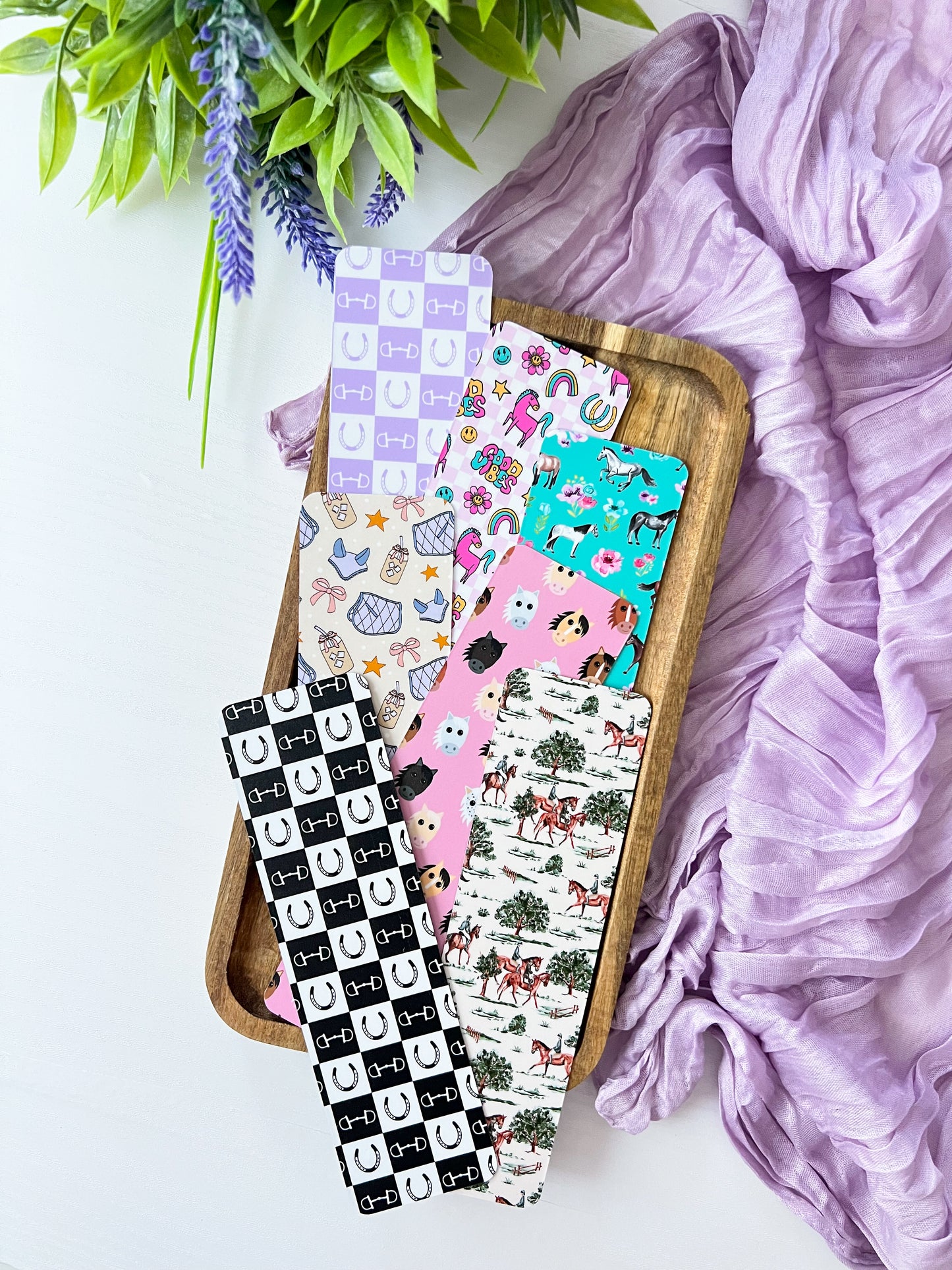 Equestrian Bookmark – Premium Matte Double-Sided Design (2"x7")
