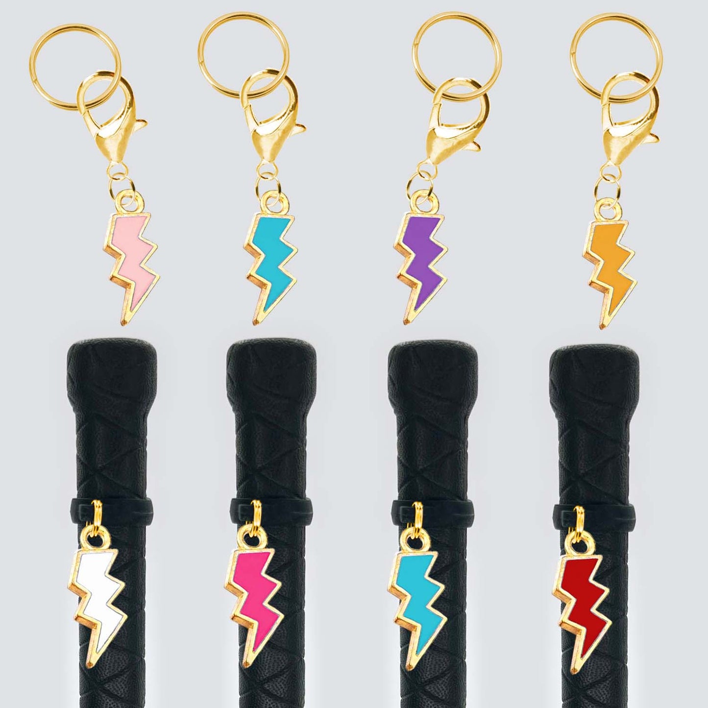 Lightning Crop & Bridle Equestrian Charms