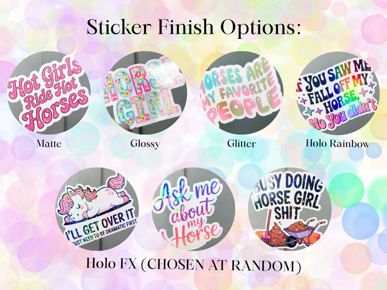 Equestrian Horse Sticker - Relatively Stable Pink
